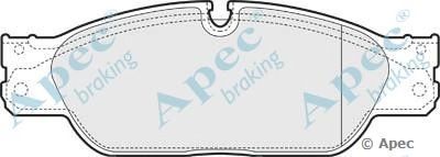 APEC BRAKING pad1456 -  Комплект тормозных колодок, дисковый тормоз